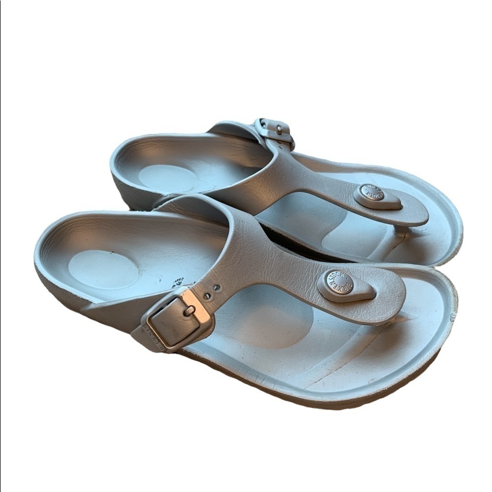 Birkenstock | Birkenstock Gizeh Essentials EVA silver sandals